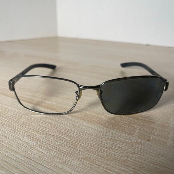 Ray-Ban RB3413 004 Sunglasses Silver Black FRAMES ONLY 59-18 3N Made in Italy - Picture 2 of 9